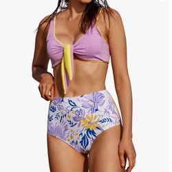 Jollkichay Junior XL High Waisted 2 piece Swim Suit