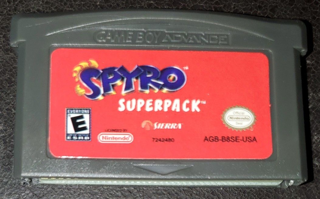 Spyro Superpack GBA Game Cartidge Gameboy Advance Video Game