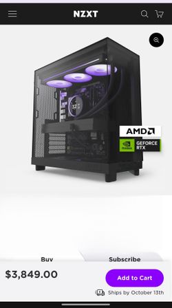 NZXT 4K gaming with RTX 5080 graphics, 32GB DDR5, and 4TB storage.