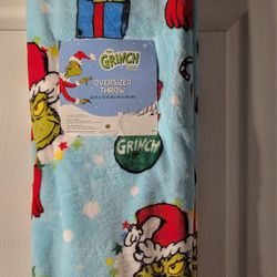 The Grinch throw blanket