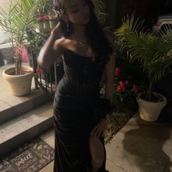 Black Corset Prom Dress