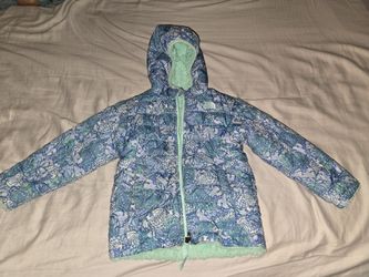 Girls North Face Reversible Jacket Sml