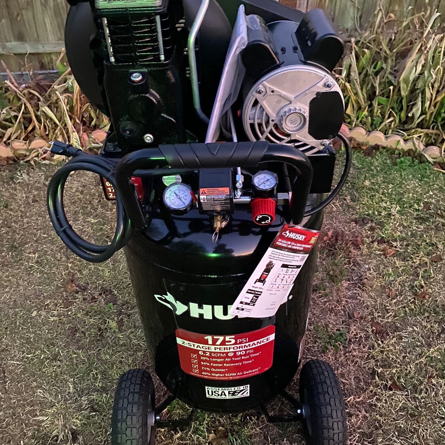 Husky 175 psi 30 gallon deals