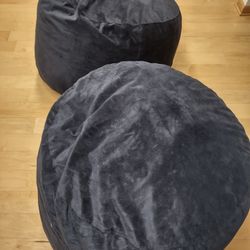 2  Bean Bags Chairs