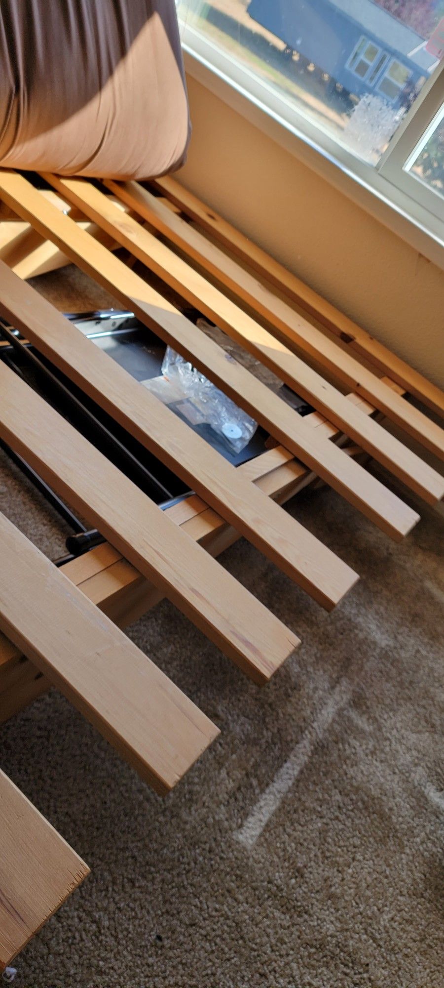 queen size futon with wood frame for Sale in Tumwater, WA OfferUp