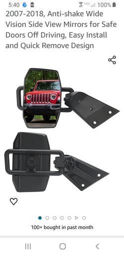 Jeep Anti Shake Side Mirrors