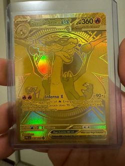Pokémon Mega Charizard X ex Gold Card 130/094