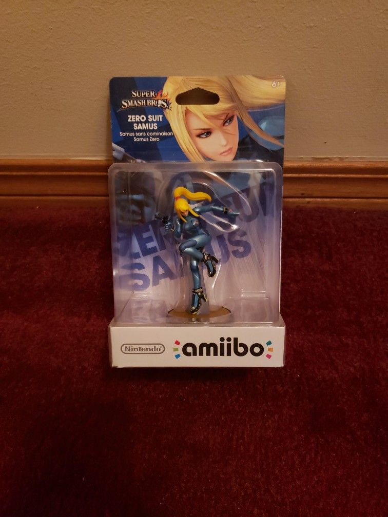 Zero Suit Samus Smash Bros Amiibo
