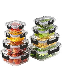 12 Piece Glass Meal Prep Containers for Food Storage