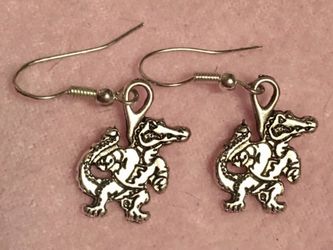 New silver Florida Gators dangle earrings