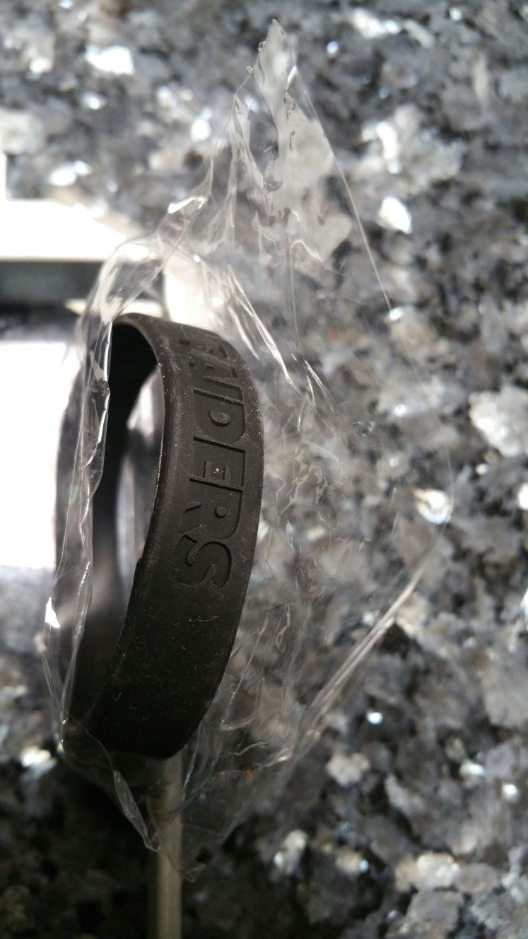 Oakland Raiders silicon wrist band