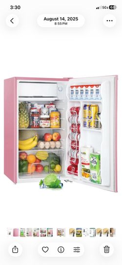 Brand new limited edition, pink mini fridge for $100