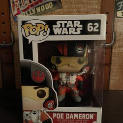 Funko Pop Star Wars Poe Dameron Vinyl, Bobble Head #62