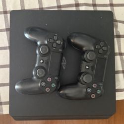 PS4 Console And Two Controllers 