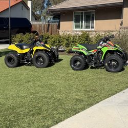 Kawasaki KFX80 And Suzuki LT80