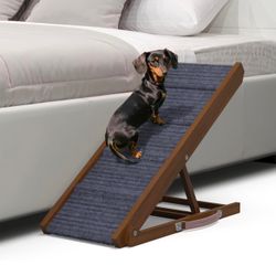 PATHOSIO Dog Ramps for Bed Portable Dog Ramp for Couch, Folding Dog Ramp for ...