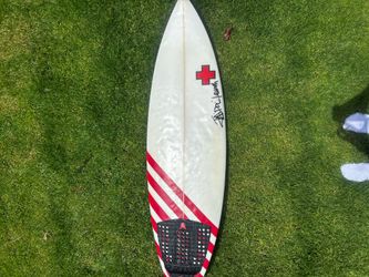 Custom hand shaped 5’1, 14’95 V by Jeff "Doc" Lausch. Come with JJF future fins