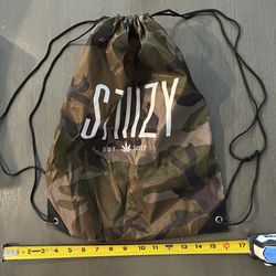 Stiizy Camouflage Drawstring Backpack 