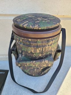 Camouflage Swiveling Storage Stool