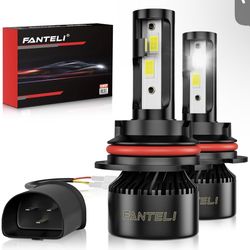 9007 LED Bulbs, 34000LM 800% Brighter 1:1 Size Backup HB5 Bulb, Plug and Play 6000K Cool White, IP68 Waterproof Replacement, Pack of 2, Interior Light