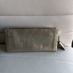 Metallic soft zippy wallet