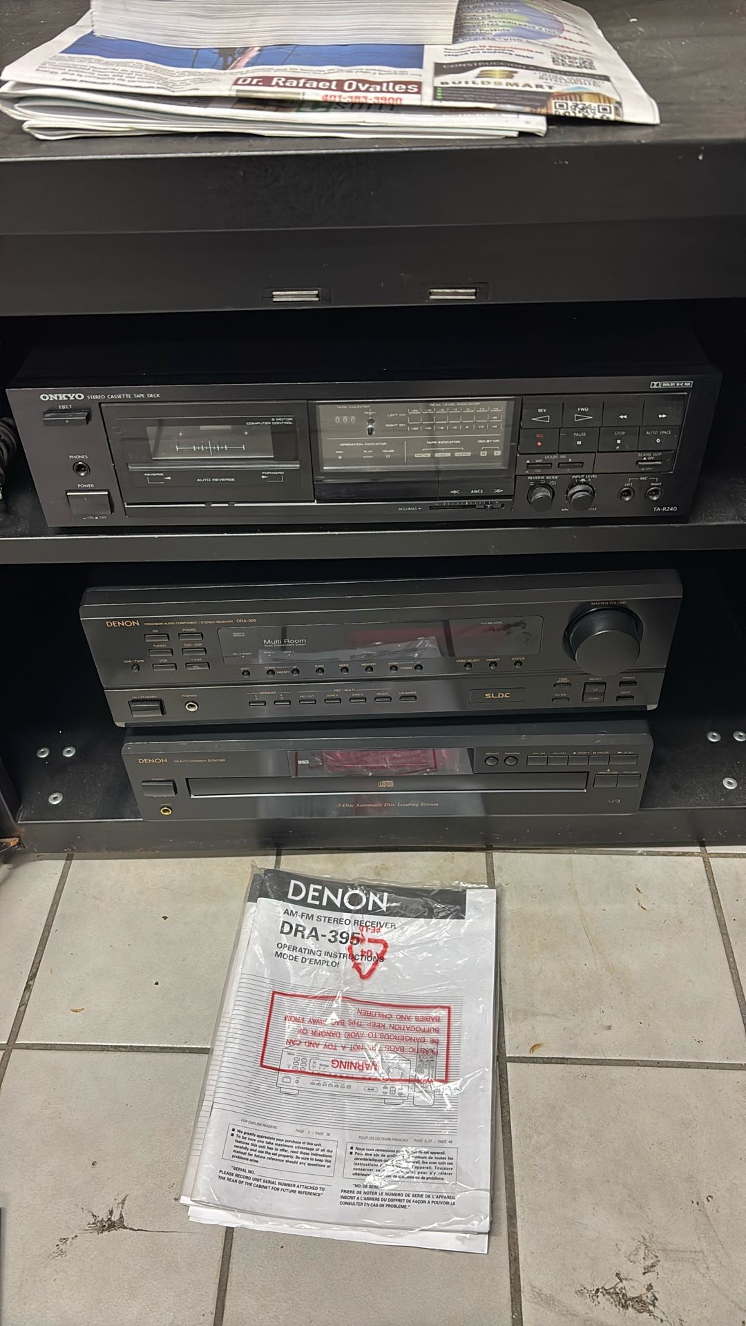Stereo System. Denim
