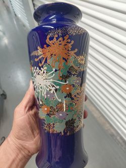 Enameled vase