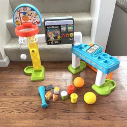 Fisher Price Laugh & Learn Sports Center. Great Condition. All Pieces Are Accounted For 