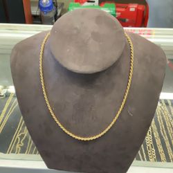 14KT Solid Gold Rope Chain 36549-3
