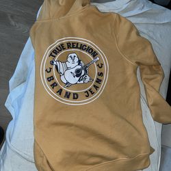 True religion gold hoodie