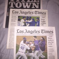 LA Times•DODGERS •All 3 New Papers!