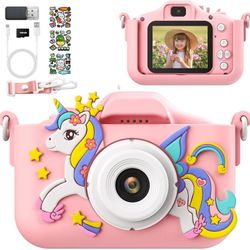 NEW Pink Unicorn Kids Digital Camera