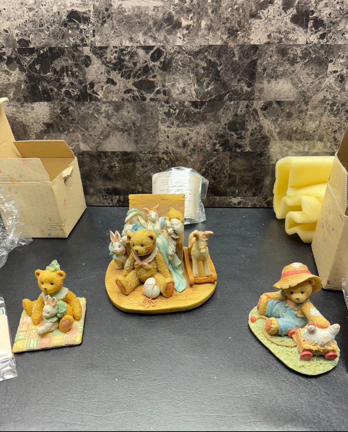 Cherished Teddies "Christopher, Henry And Camille”