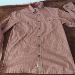 Howler Brothers Plaid Button Up Long sleeve Dress Shirt M