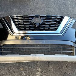 BLACK NISSAN ROGUE FRONT BUMPER 2021 2022 2023 2024