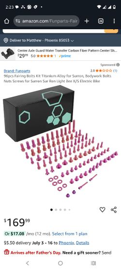 96 PCs Bolt Kit For Bike 