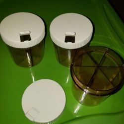 💖NEW 3 LARGE SEPERATING JARS FOR CRAFTS, KITCHEN AND MORE