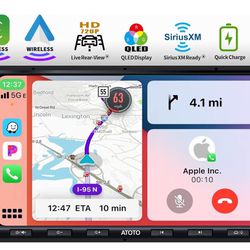 ATOTO F7 XE 7inch Wireless CarPlay & Wireless Android Auto Double-DIN Car Stereo Receiver- Mirror Link, Bluetooth, HD Live Rearview, Quick Charge