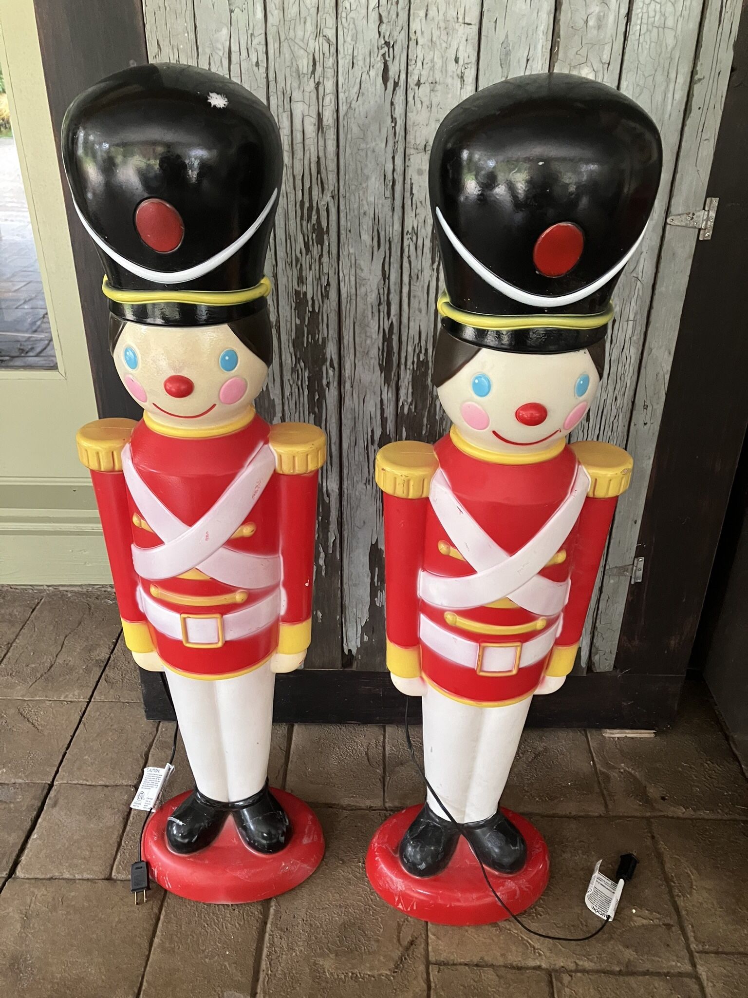 Two Blow Mold Soldiers