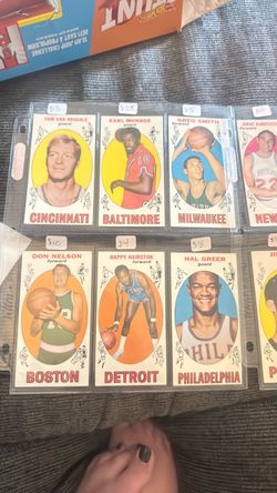 1969-70 Topps NBA Basketball Cards Lot
