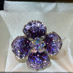 Guess Flower Ring Size 6.5 