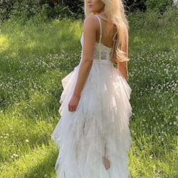 Corset Tulle Maxi Dress