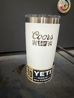 New Coors Banquet 20oz yeti - white