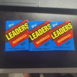 1986 Topps Leaders Baseball Cards 