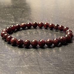 NATURAL Charged Top Quality Garnet Bracelet (known: Stone Of Prosperity,Abundance & Love, Reduce Stress, healer,good For Relationships)