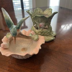 Vintage 1987 Fitz Floyd Hummingbird Tea Light