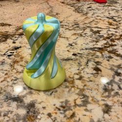 Yellow + Blue Pass through Fidget 3d Printed 