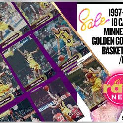 Minnesota Golden Gophers 18 Basketball Cocacola Cards!