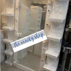 Full Body Mirror And Shelfs 