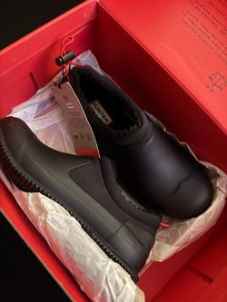 Hunter Black Sherpa-Lined Slip-On Shoes